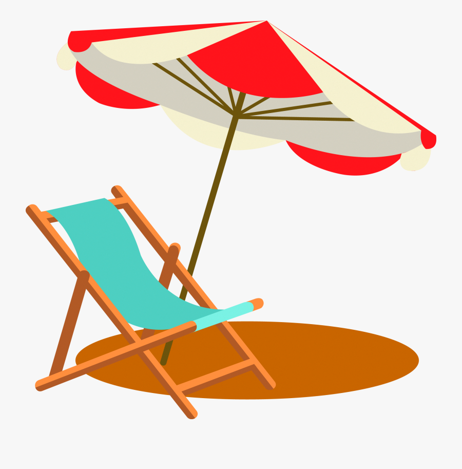 Transparent Clipart Beach Chairs - Transparent Beach Chair Clipart, Transparent Clipart