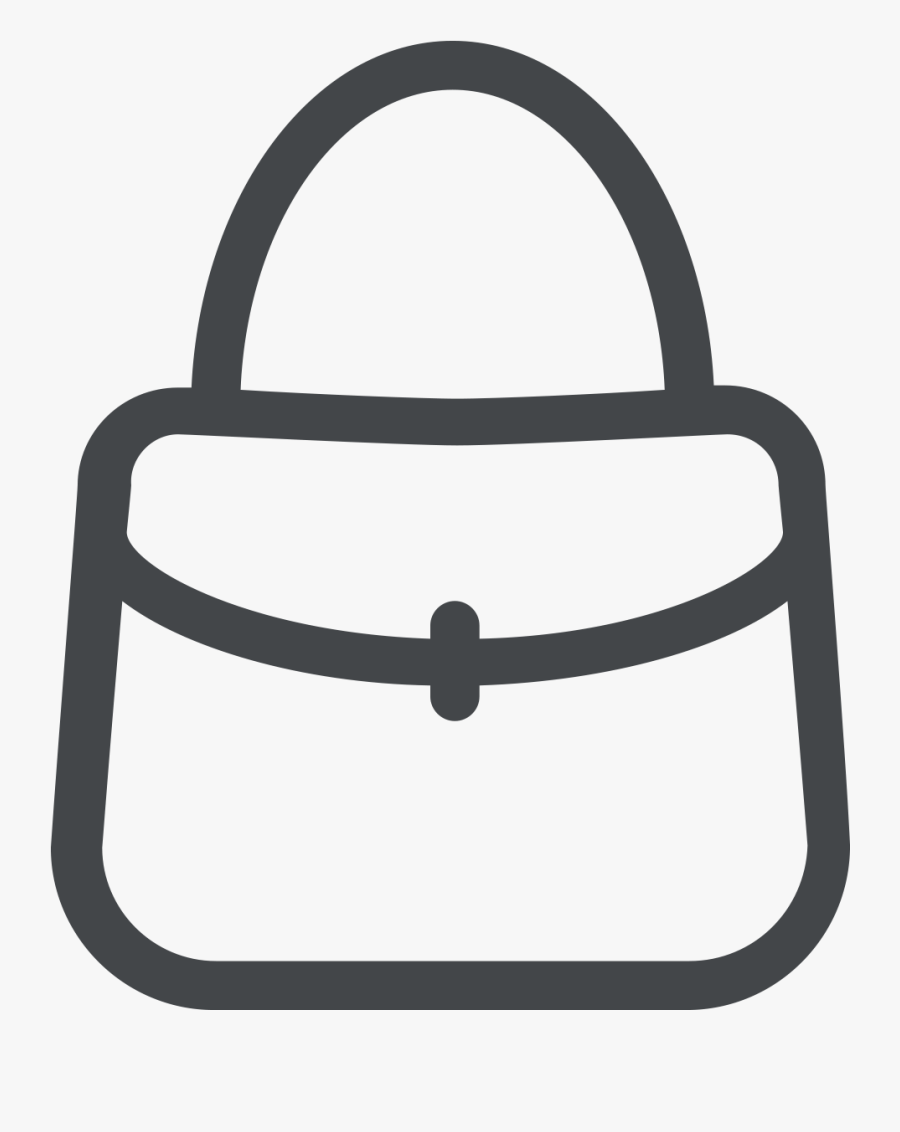 Hand Bag Clip Art Black And White, Transparent Clipart