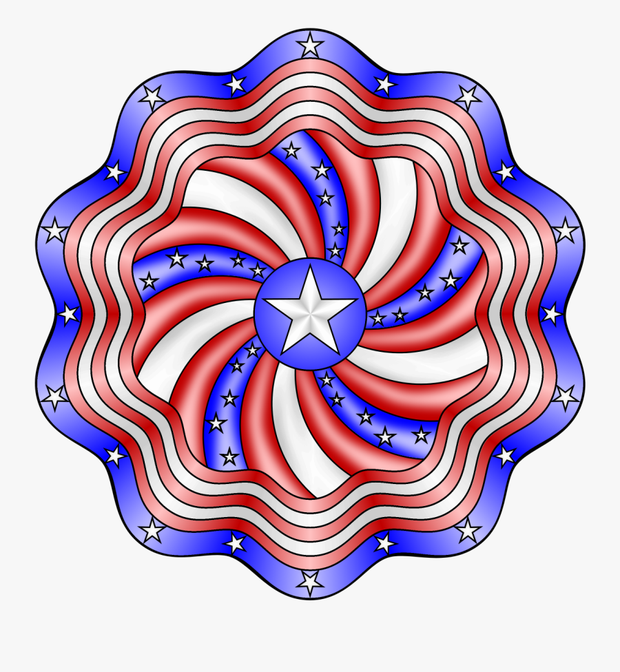 Patriotic Stars Clip Art C - Coloring Book, Transparent Clipart