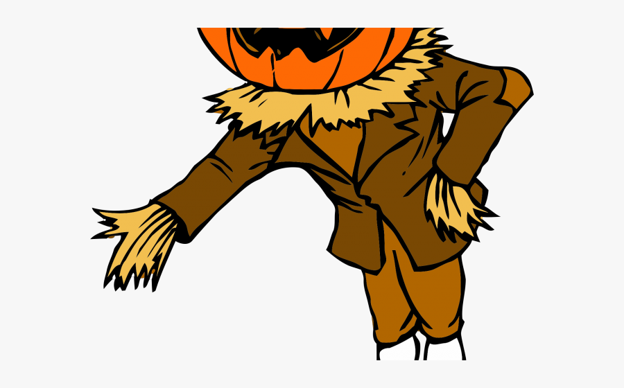 Jack O Lantern Scarecrow, Transparent Clipart