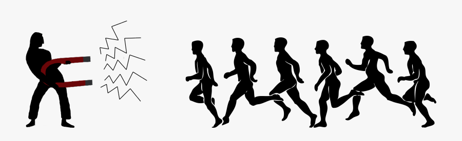 Transparent People Running Png - Transparent Background Run Clipart, Transparent Clipart