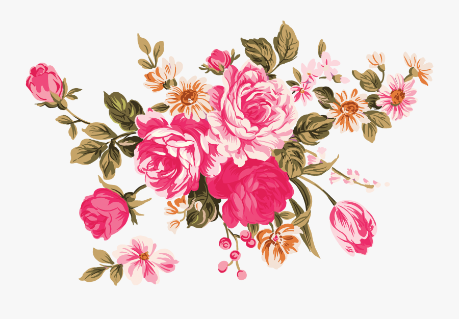 Flower Garden Roses Clip Art - Garden Roses Clip Art, Transparent Clipart