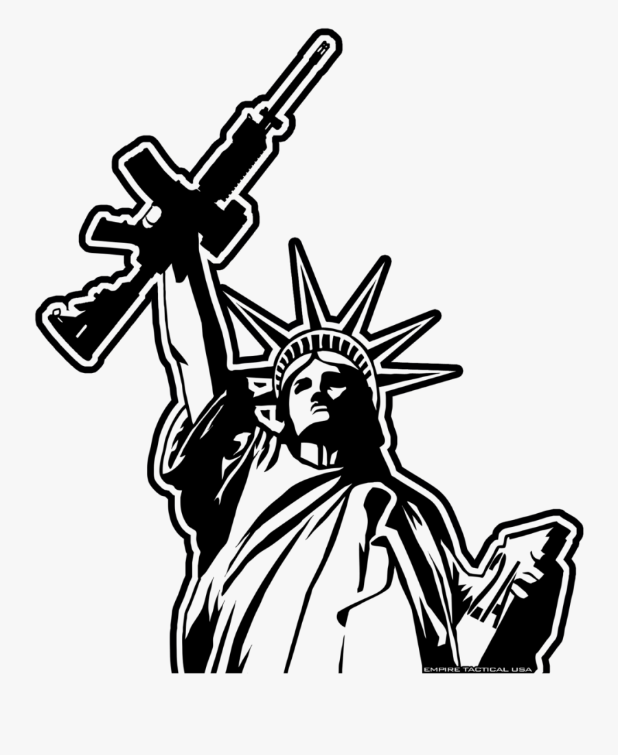 The Patriotic Ar - Statue Of Liberty Ar15, Transparent Clipart