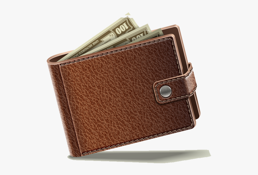 Leather Wallet Handbag Download Free Image Clipart - Free 3d Model Wallet, Transparent Clipart