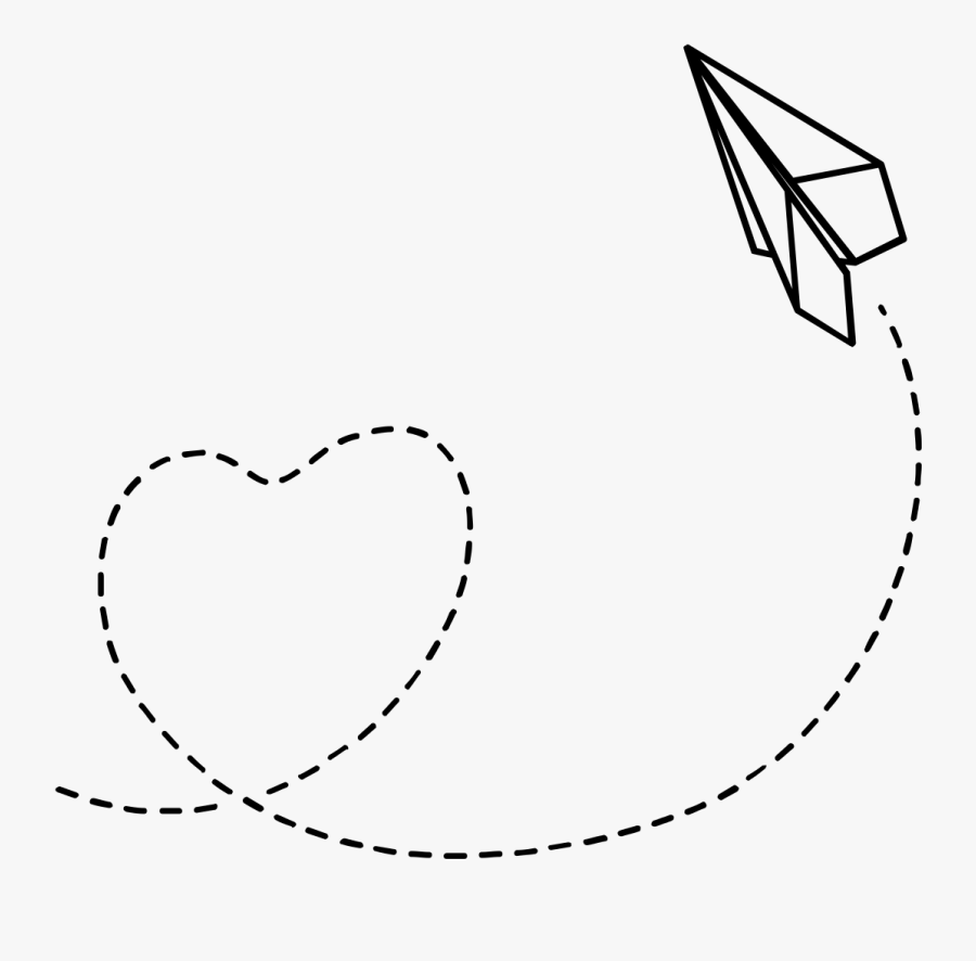 White Paper Plane Png Image, Transparent Clipart
