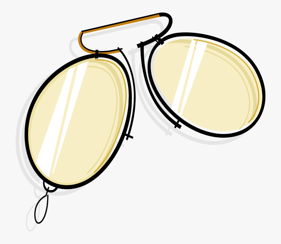 Vector Illustration Of Eyeglasses Or Reading Glasses, Transparent Clipart