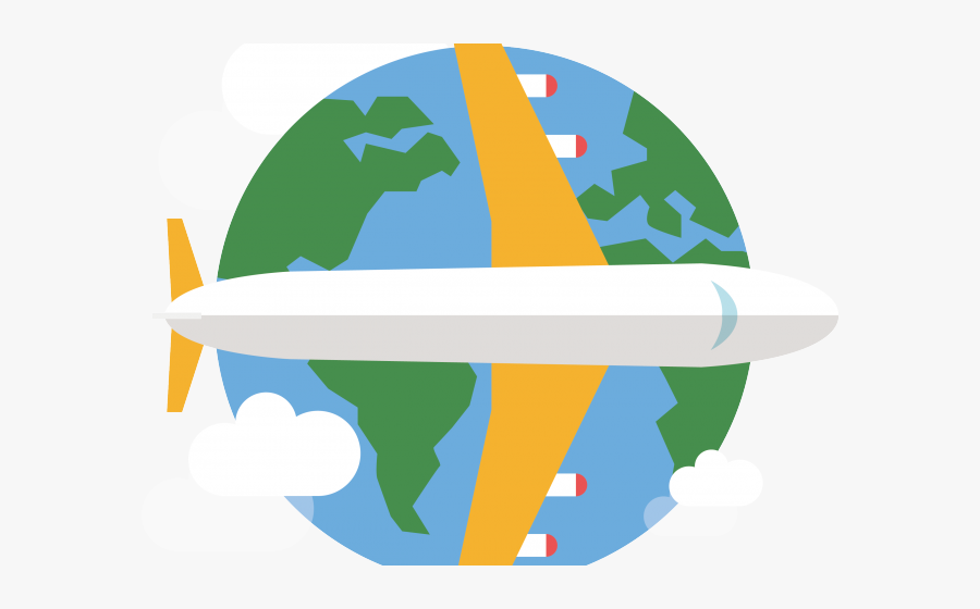 Transparent Airplane Clipart Png - Clipart Travel By Plane, Transparent Clipart