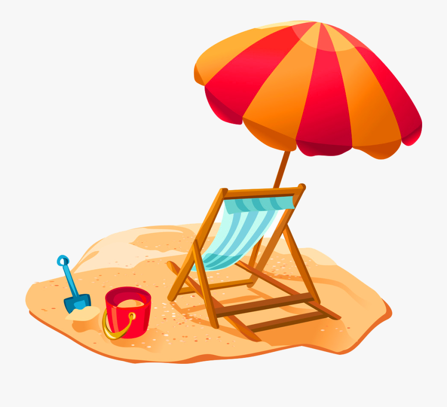 Transparent Seashore Clipart - Dessin Chaise Longue Plage, Transparent Clipart