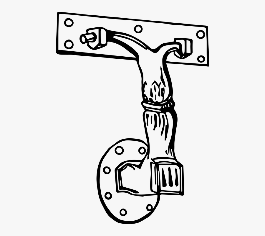 Door The Handle Of The Door Handle, Transparent Clipart