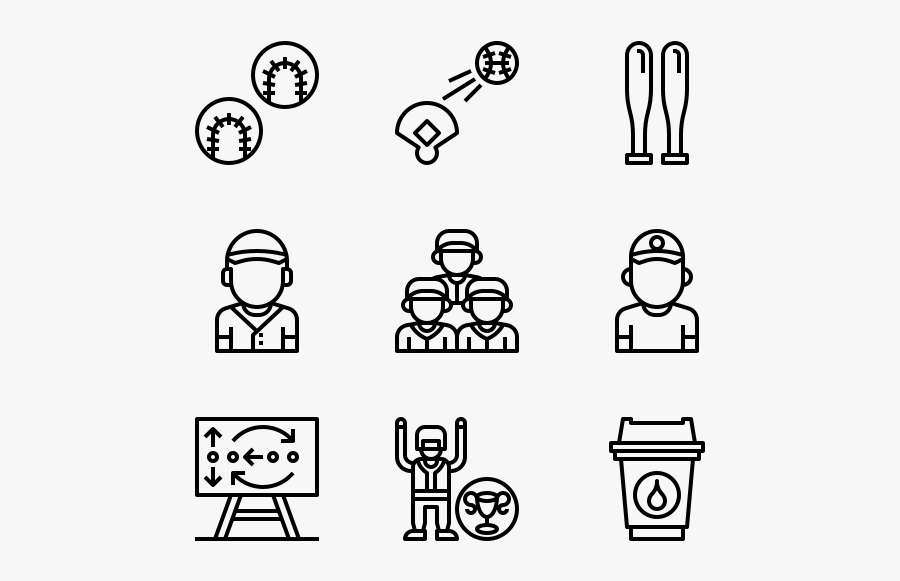 Baseball - Icon, Transparent Clipart