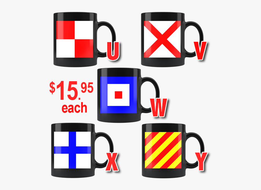 Nautical Flag Mugs U-y, Transparent Clipart