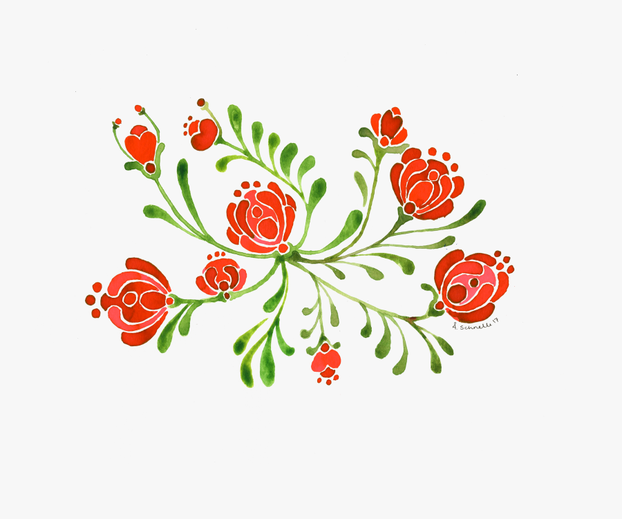 Modern Rosemaling, Transparent Clipart