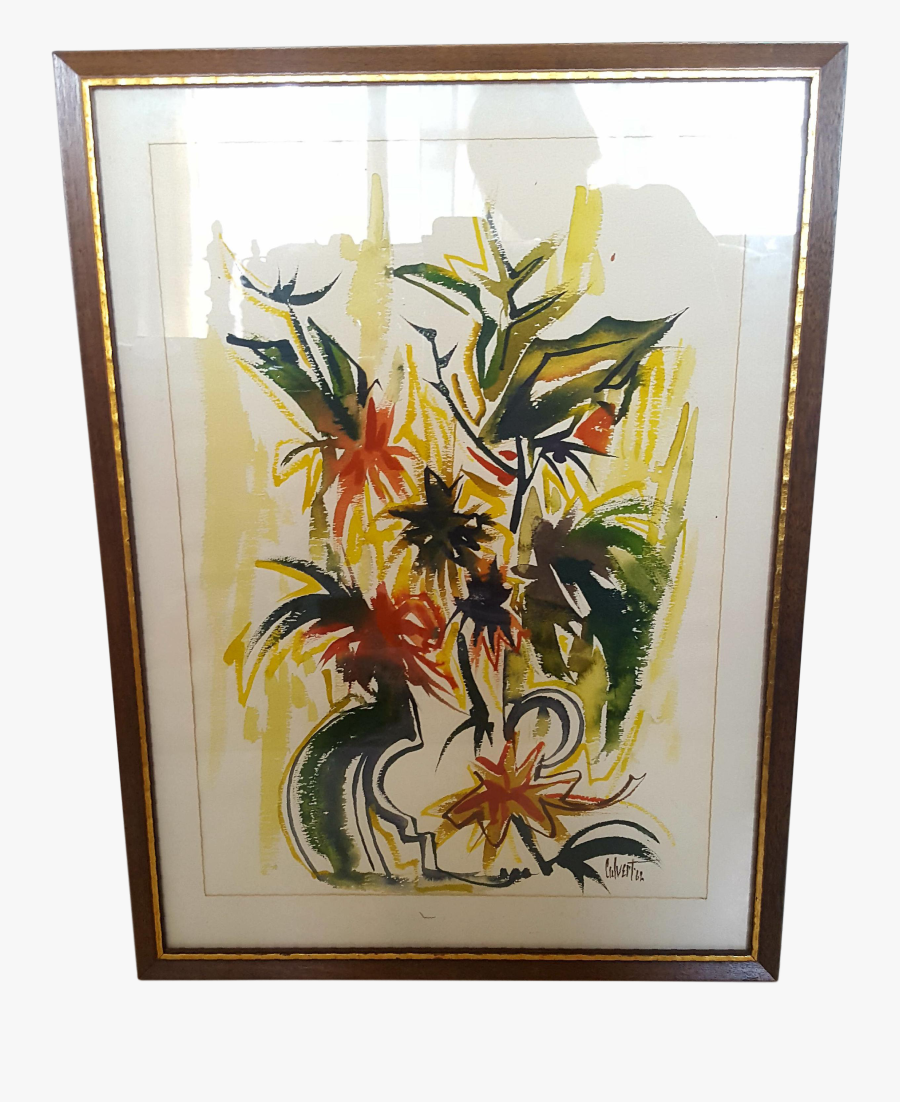 Clip Art Abstract Painted Flowers, Transparent Clipart