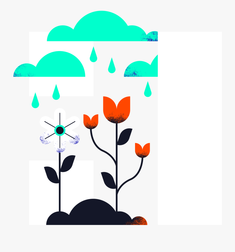 Hint Flower Illustration With Icon - Illustration, Transparent Clipart