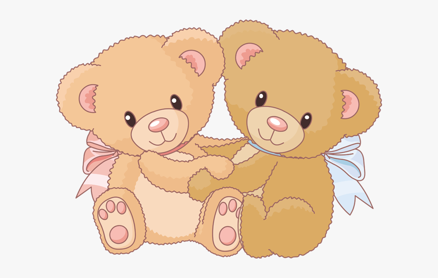 Transparent Ositos Png - Cute Animated Teddy Bear, Transparent Clipart