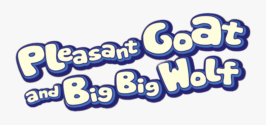 Pleasant Goat And Big Big Wolf Logo, Transparent Clipart