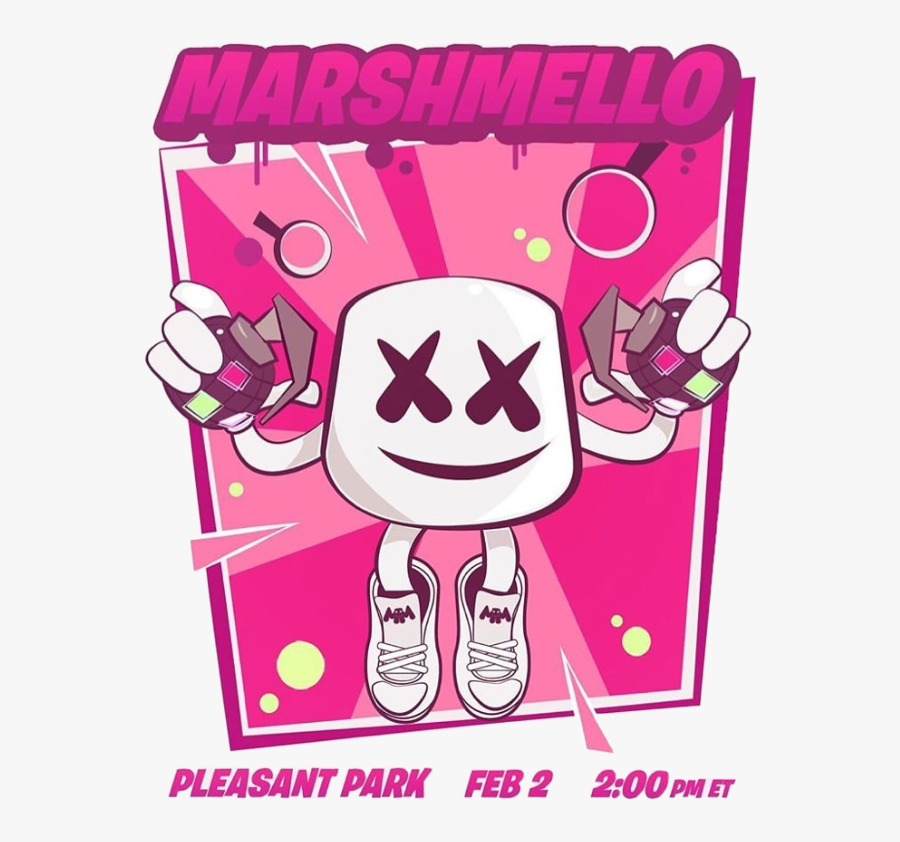 #fortnite #marshmallow # Pleasantpark #hype #freetoedit - Fortnite Marshmello Event Times, Transparent Clipart