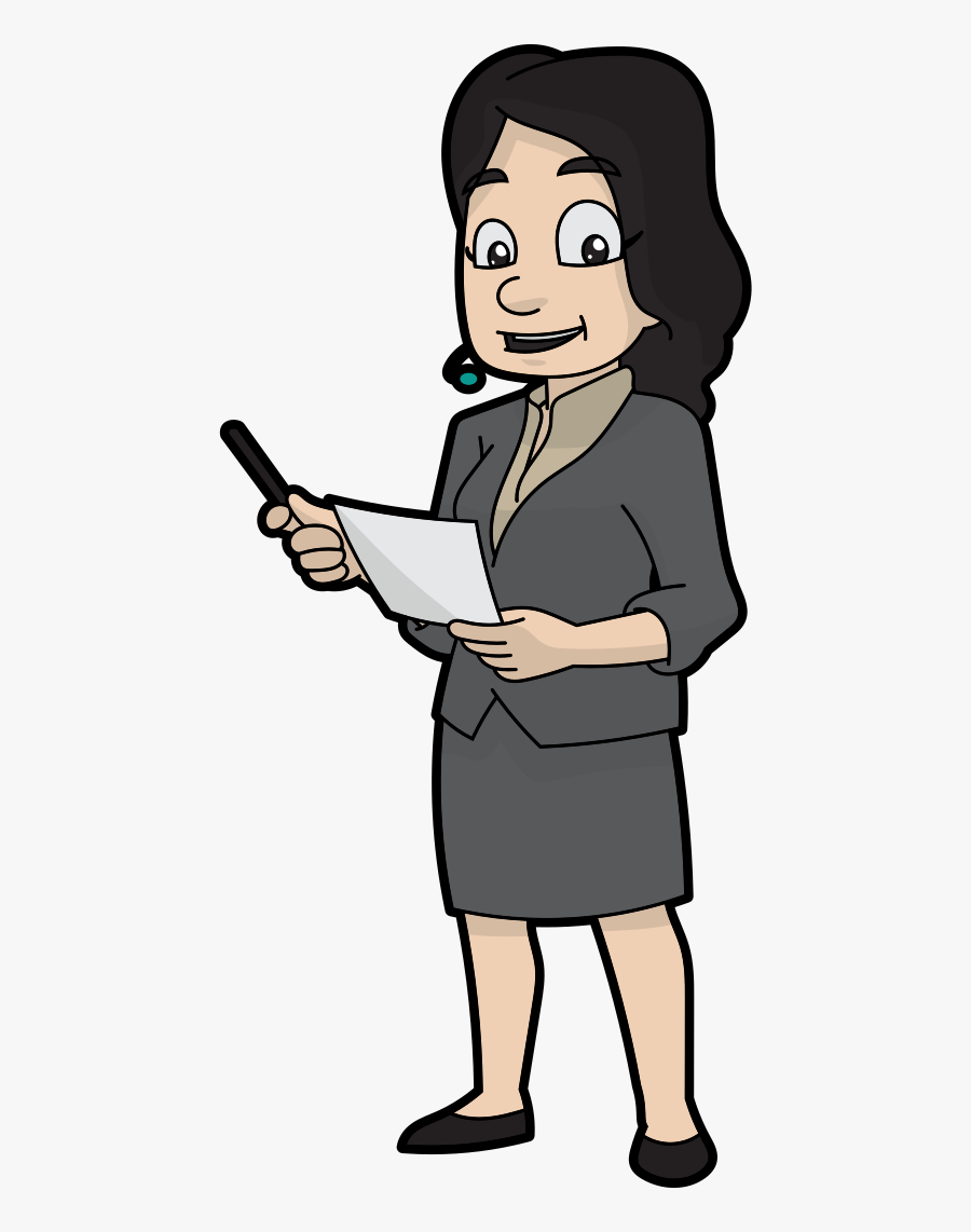 Female Speaker Clipart, Transparent Clipart