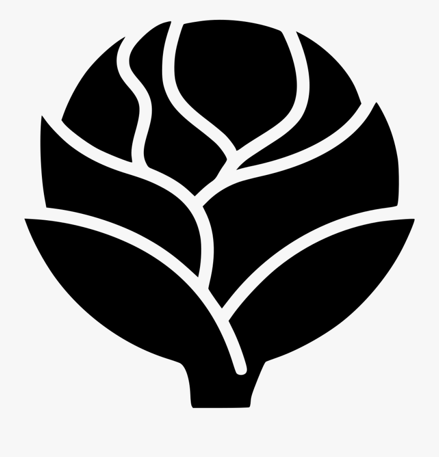 Artichoke - Vegetable Png Black, Transparent Clipart