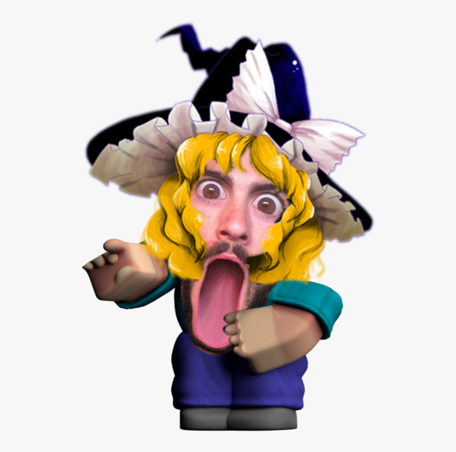 Cartoon - Marisaface Touhou, Transparent Clipart
