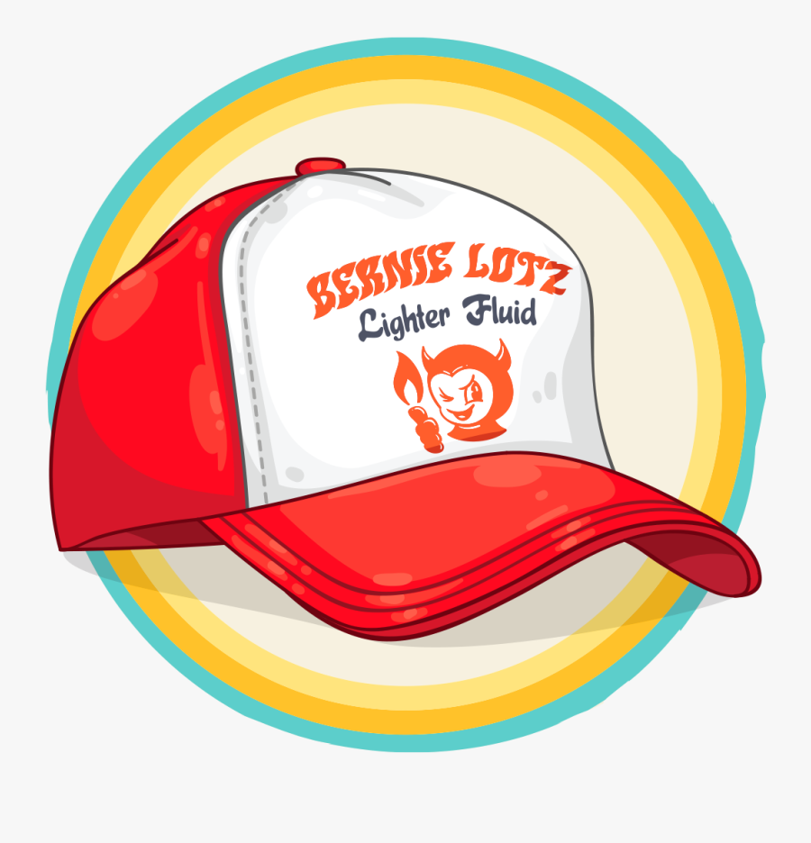 Trucker Hat Illustration, Transparent Clipart