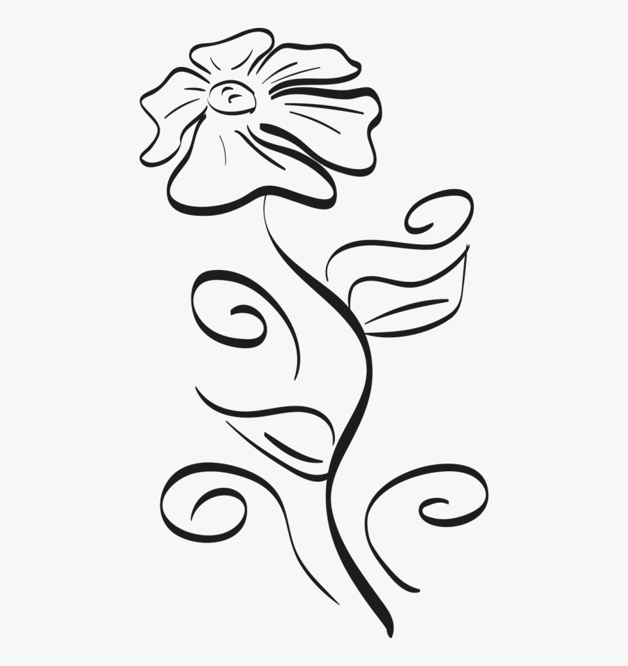Flower Clipart , Png Download - Line Art, Transparent Clipart