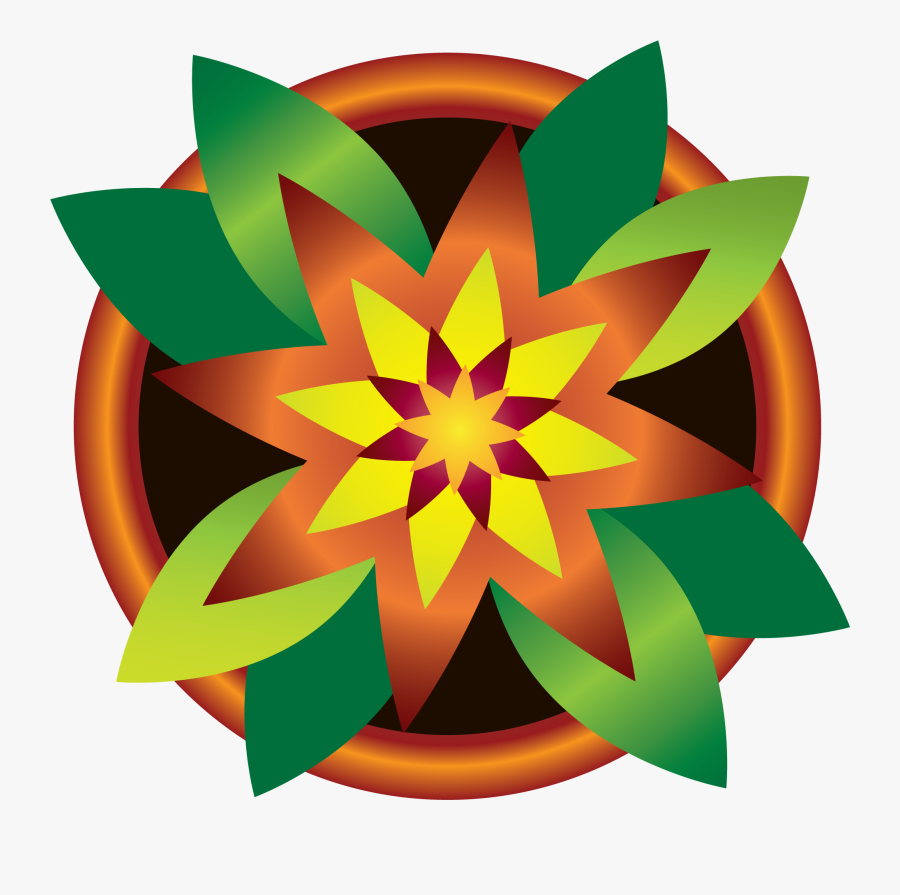 Abstract Clipart Diya - Emblem, Transparent Clipart