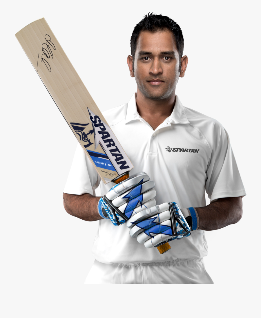 Transparent Cricket Bat Clipart - Ms Dhoni Cricket Bat, Transparent Clipart