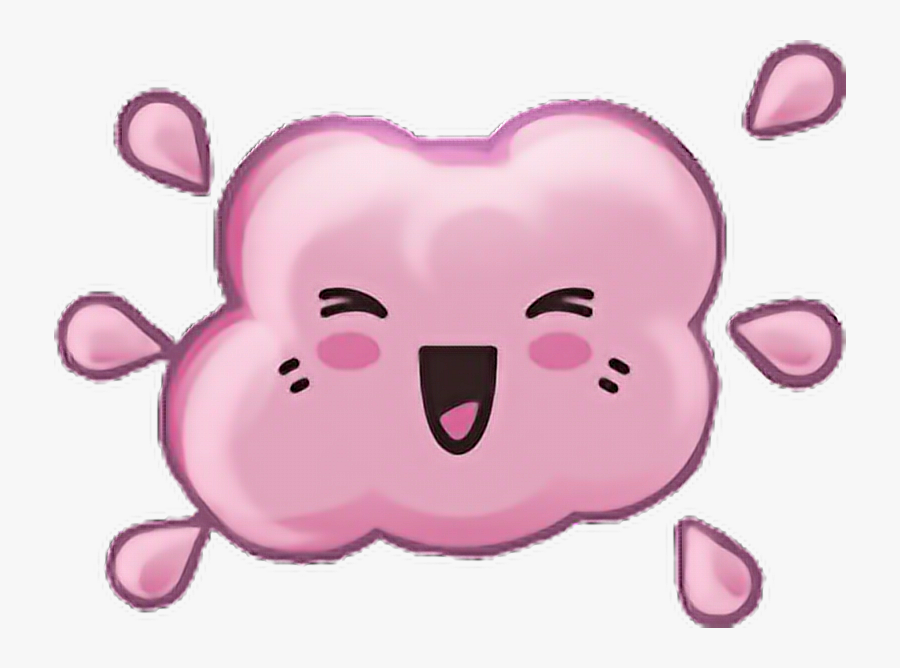 Transparent Funny Love Clipart - Cute Cloud Clipart Pink, Transparent Clipart
