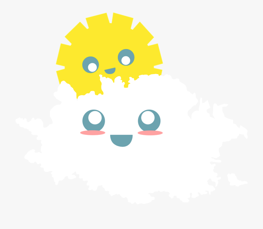 #ftestickers #cute #clouds #eyes #white #yellow - Көңіл Күйді Көтеруге Арналған Тренинг, Transparent Clipart