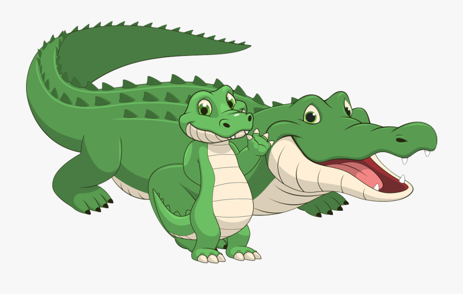Mascot Drawing Crocodile - Transparent Background Alligator Clipart, Transparent Clipart