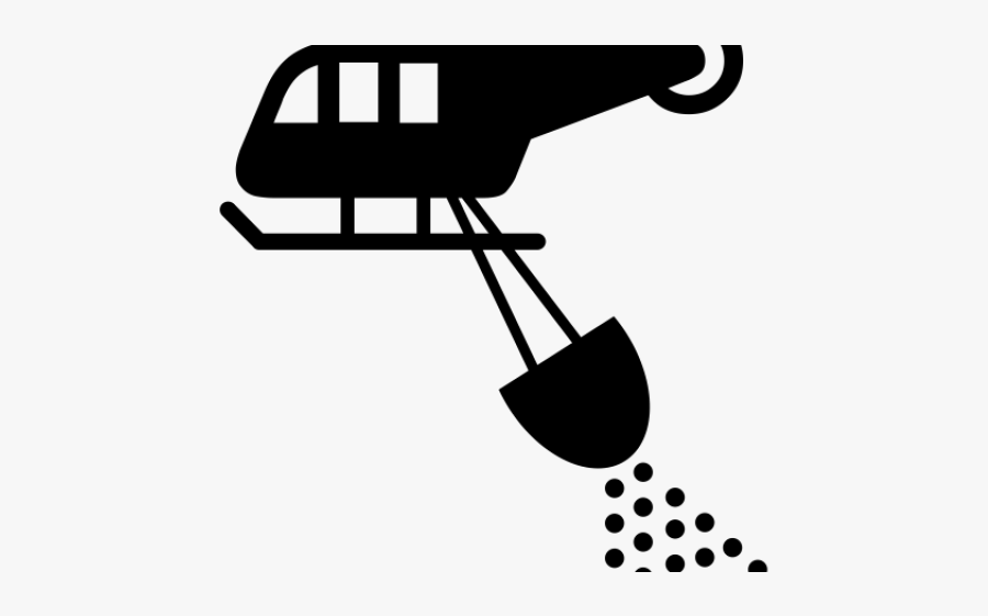 Helicopter Clipart Firefighter - Fire Fighting Aircraft Icon, Transparent Clipart