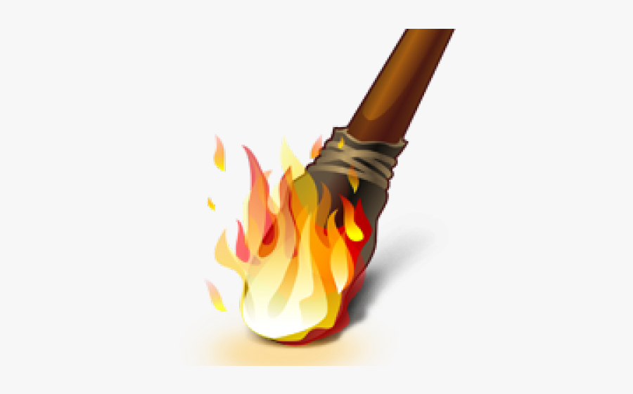 Torch Clipart Fire Stick - Fire Torch Icon, Transparent Clipart