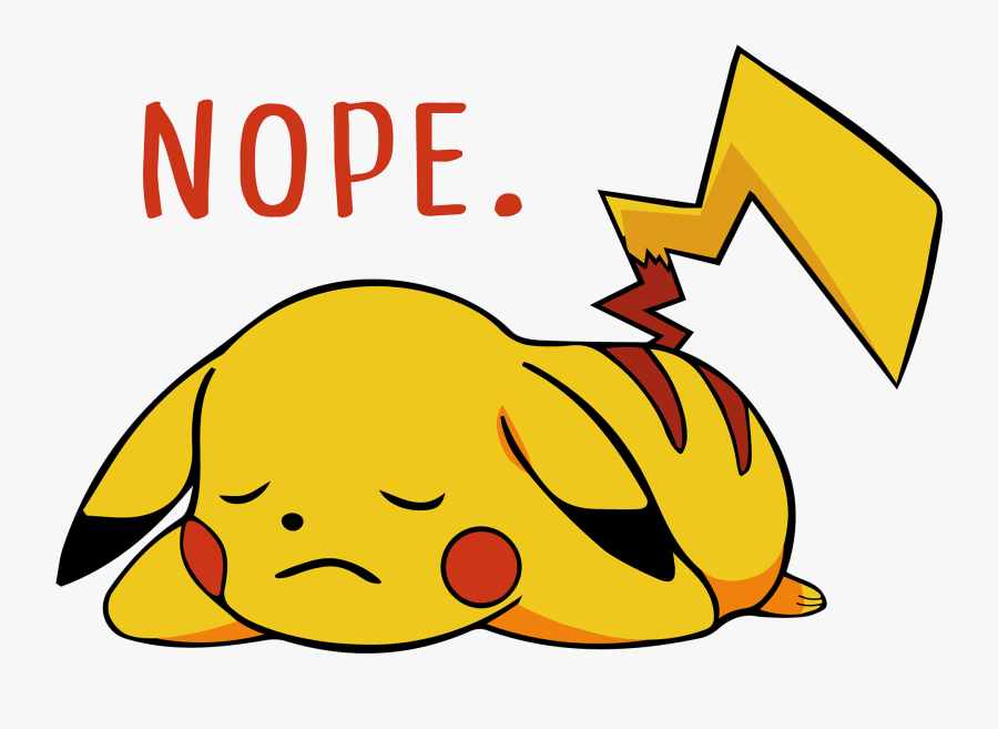 Pikachu Fan Art Clipart , Png Download - Pokemon Laying Down, Transparent Clipart