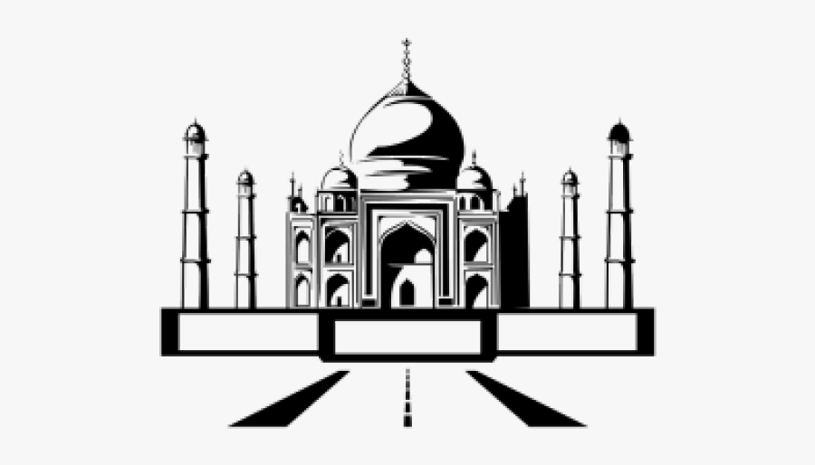 Taj Mahal Png Transparent Images - Taj Mahal Silhouette, Transparent Clipart