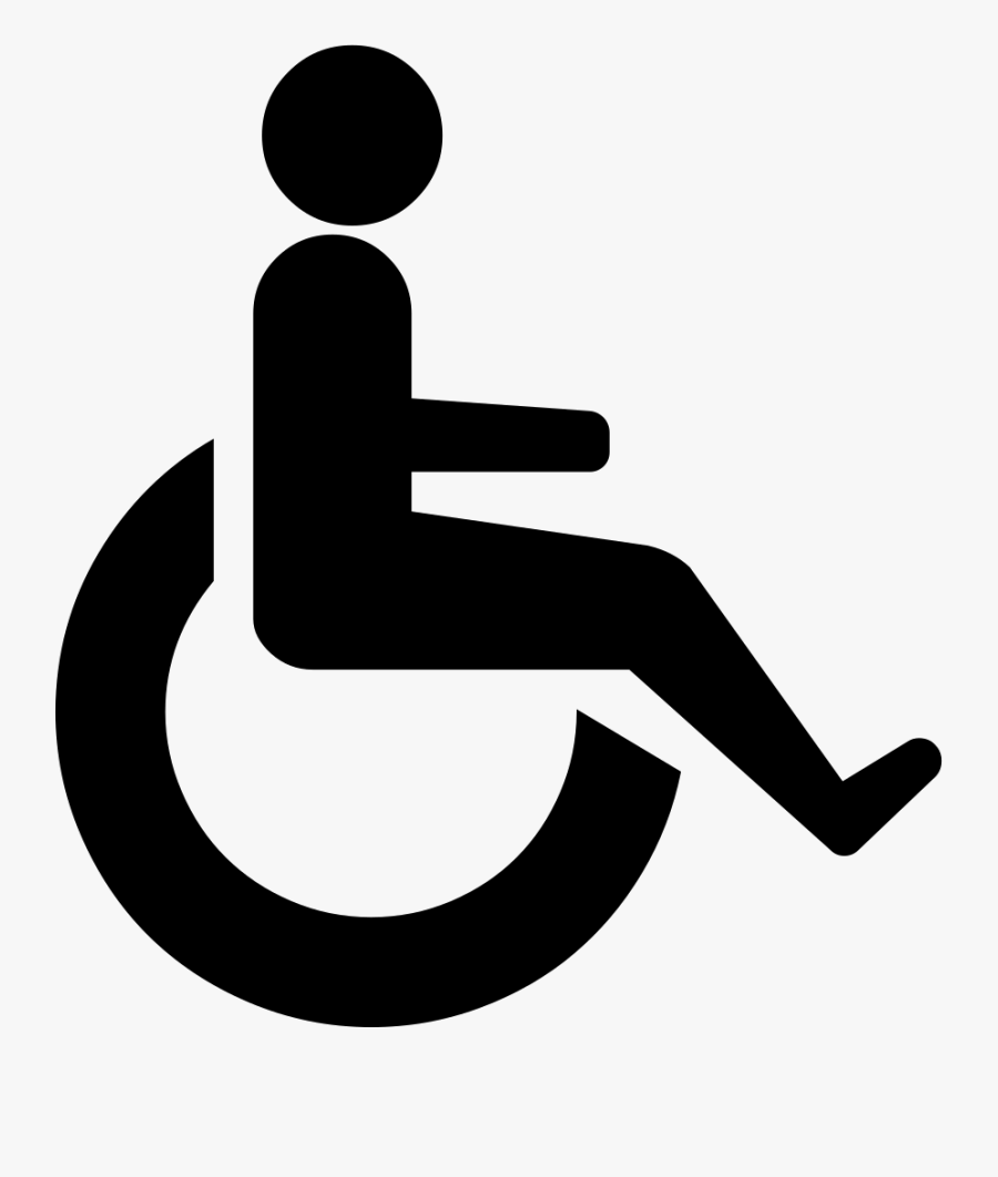 Person In Wheelchair Icon, Transparent Clipart