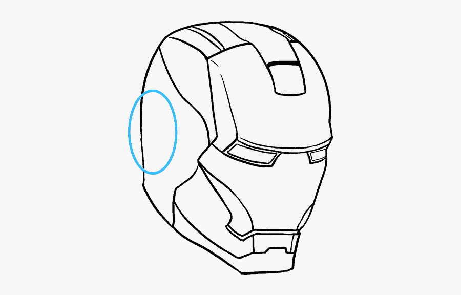 How To Draw Iron Man In A Few Easy Steps Easy Drawing - Iron Man Simple Drawing, Transparent Clipart