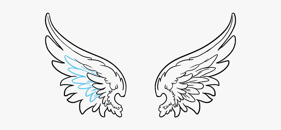 How To Draw Angel Wings In A Few Easy Steps Easy Drawing - Angel Wings Png Vector, Transparent Clipart
