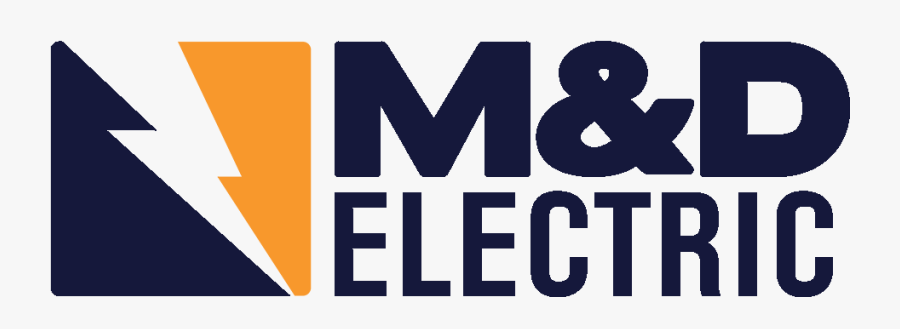 M D Electric Logo Sqre 01 - Texas Electrical Contractor Logo, Transparent Clipart