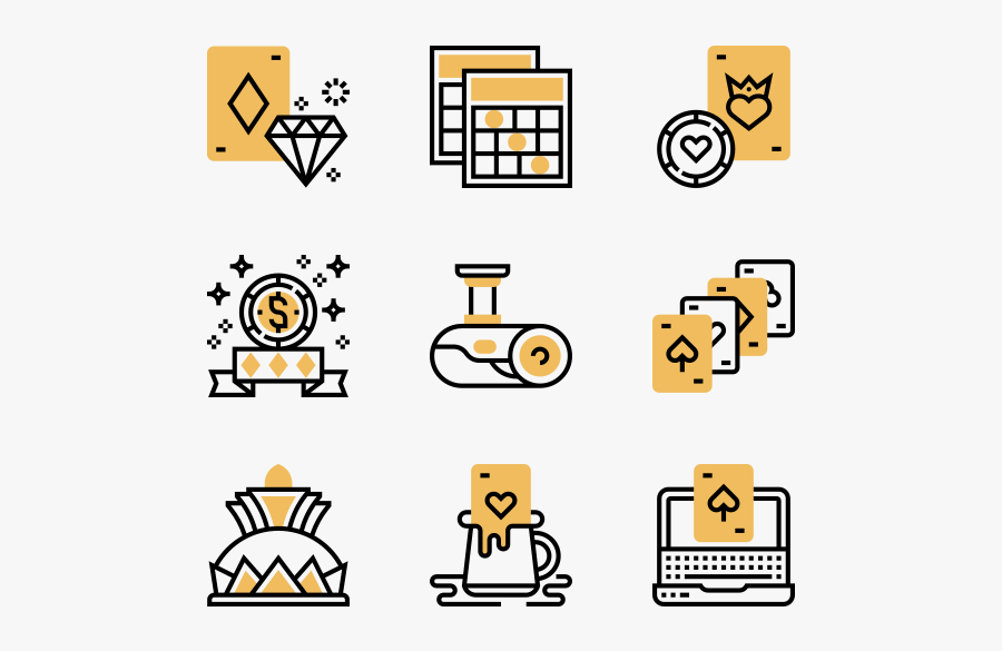 Casino - Yellow Price Icon Png, Transparent Clipart