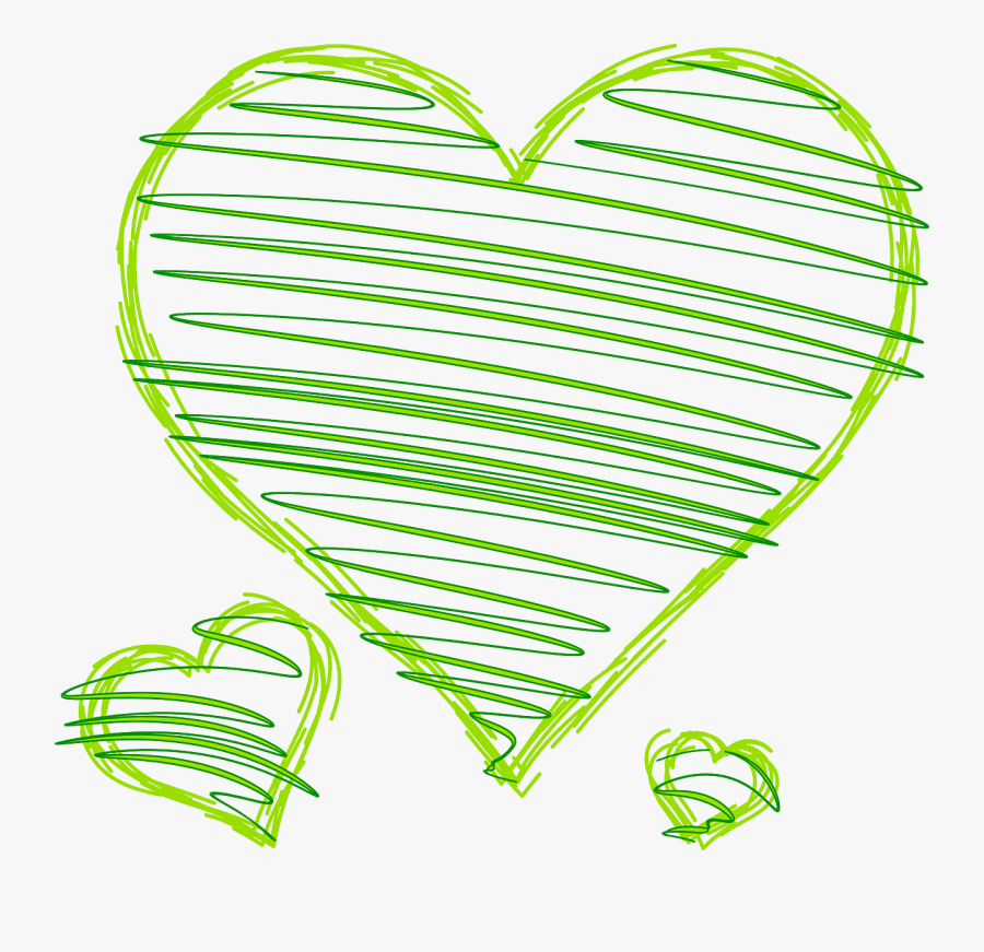 Hearts Love Green Drawn Png Image - Heart Green Balloon Png, Transparent Clipart