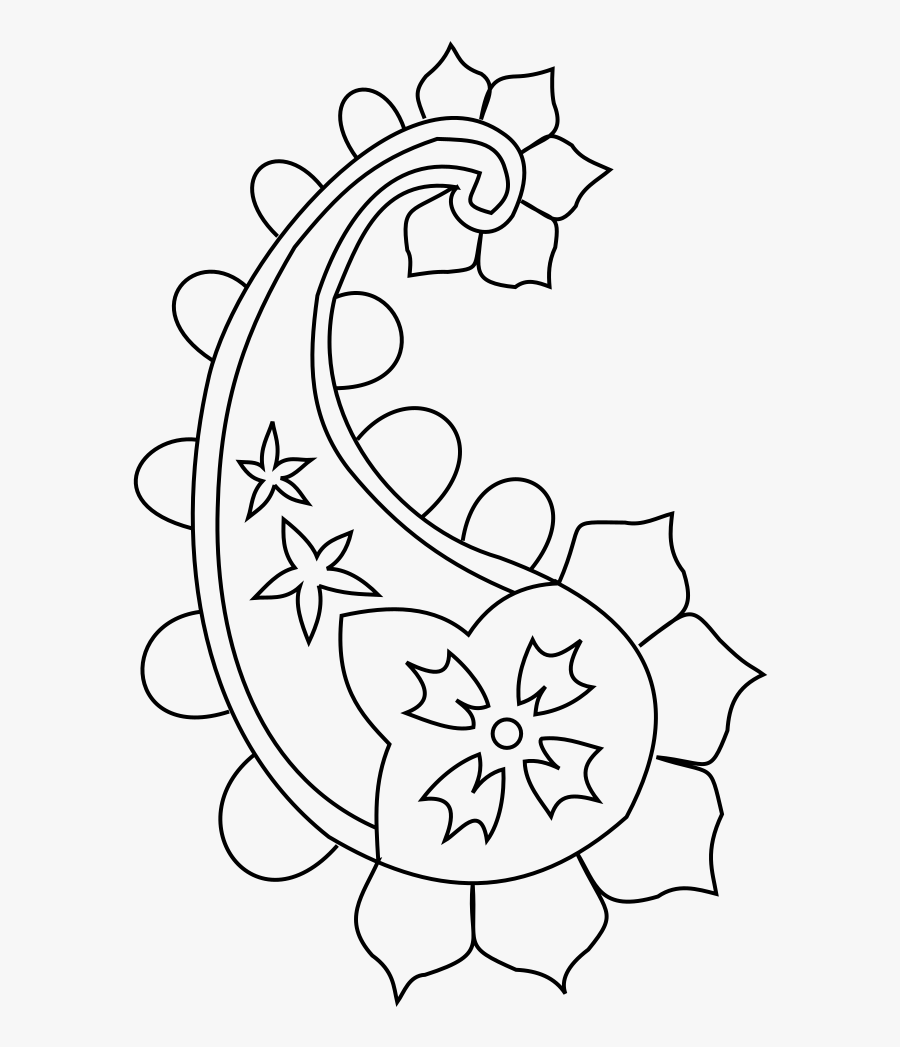 Paisley - Paisley Clipart Black And White, Transparent Clipart