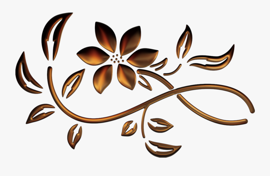 Clipart Spring Divider - Spring Gold Flower Png, Transparent Clipart
