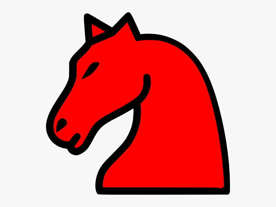 Chess Knight Red Png, Transparent Clipart