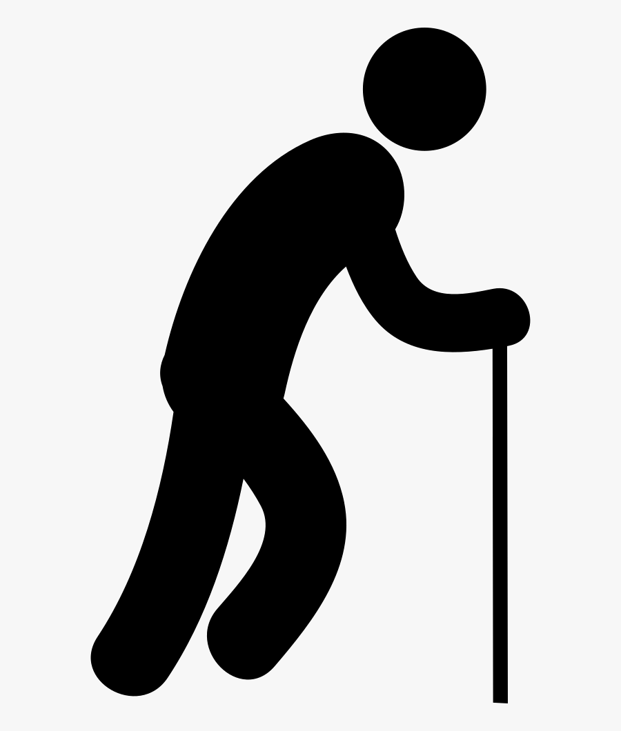 Vector Graphics Silhouette Clip Art Portable Network - Old People Icon Black Transparent Png, Transparent Clipart