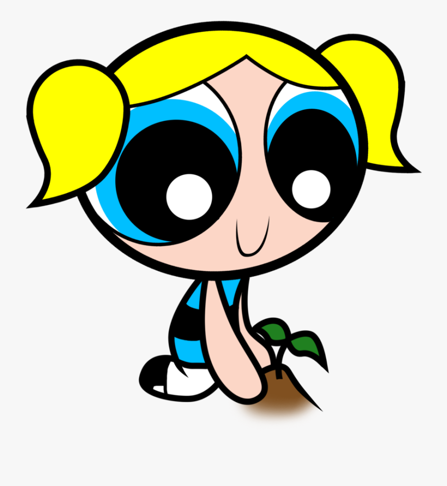 Powerpuff Girls Bubbles Wallpaper For Kids - Cartoon Powerpuff Girls Bubbles, Transparent Clipart