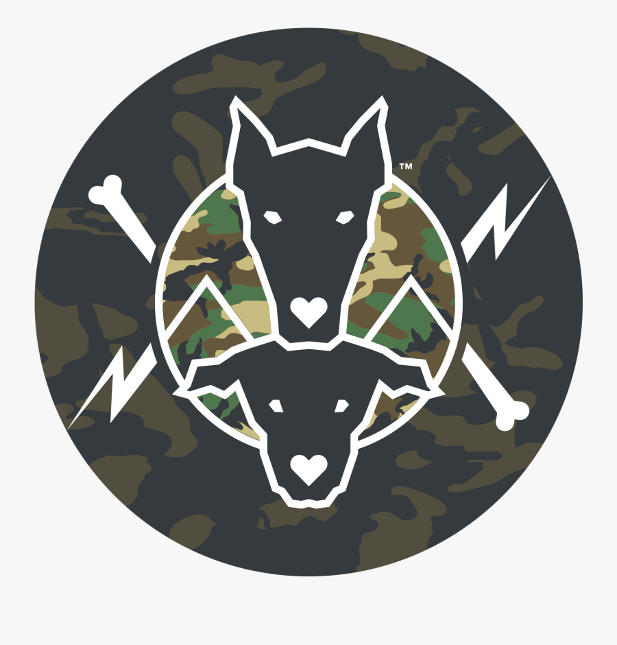 Team Black Dog Logo Camo - Ville De Saint Etienne, Transparent Clipart
