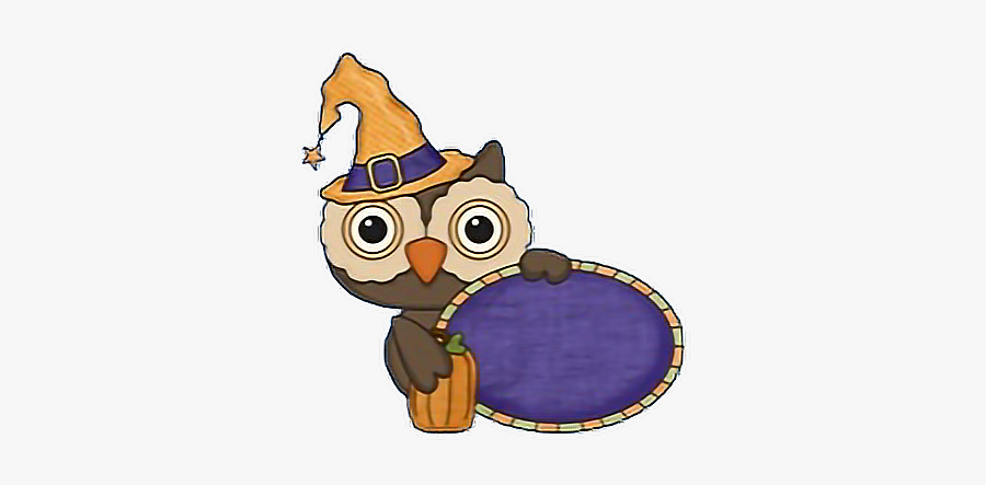 #halloween #owl #monogram #freetoedit - Cartoon, Transparent Clipart
