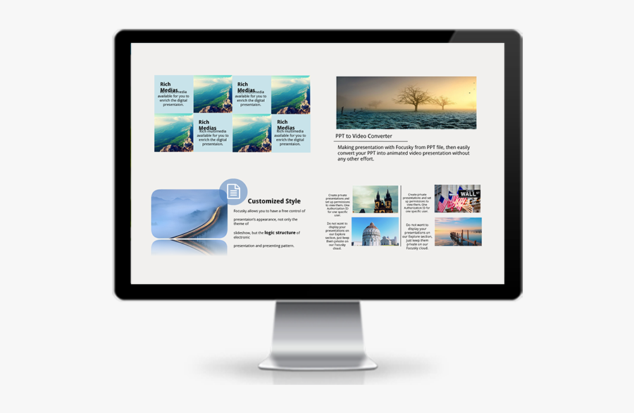 Clip Art Creator Software Download Focusky - Led-backlit Lcd Display, Transparent Clipart