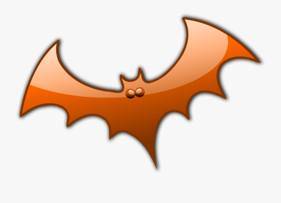 Halloween H 8 Clipart, Vector Clip Art Online, Royalty - Halloween Bat Orange, Transparent Clipart